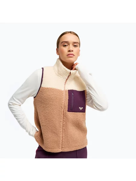 Vestă pentru femei ROXY Boundless Spirit Vest 2 cafe au lait