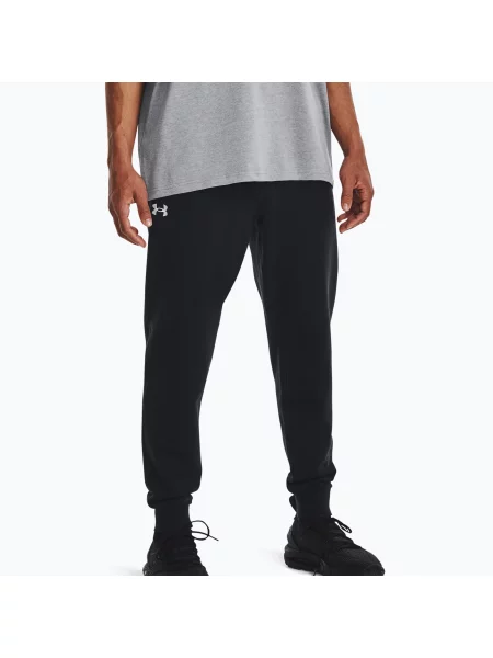 Spodnie Under Armour Rival Fleece Joggers black/white czarne