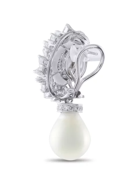 Cercei Lb Exclusive cu perle argintiu