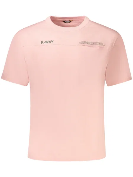 Tricou K-way scurt roz