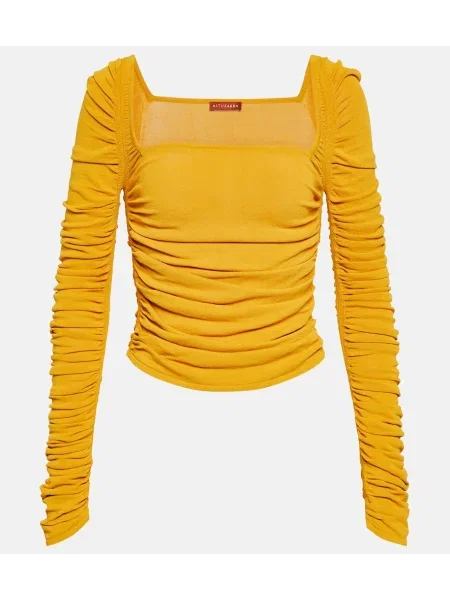 Top Altuzarra din jerseu portocaliu