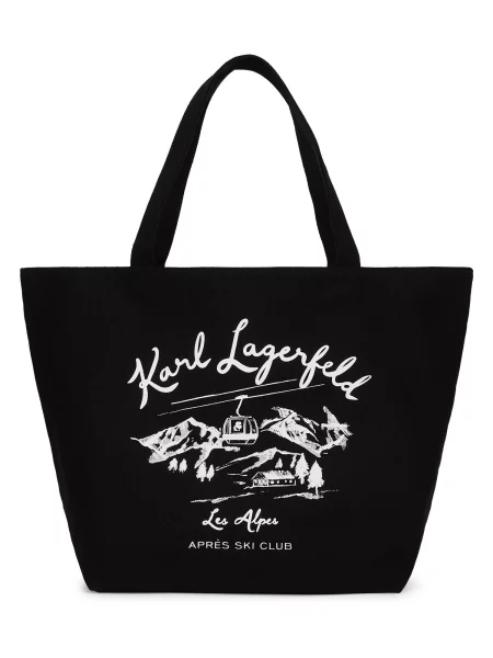 KARL LAGERFELD Ročna torba črna