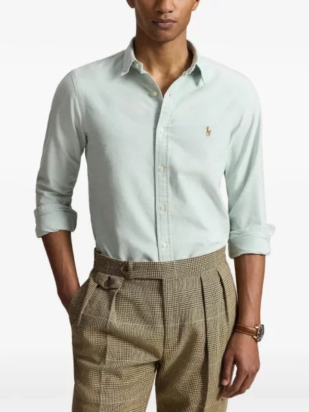 Șosete Polo Ralph Lauren cu broderie în carouri de flanelă verde