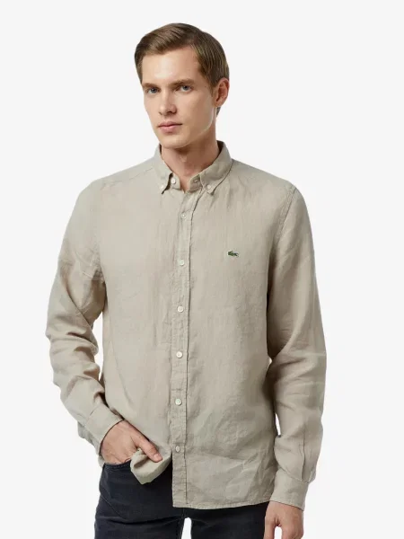 Рубашка Lacoste бежевая
