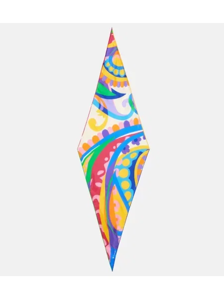 Svilen šal Etro s potiskom