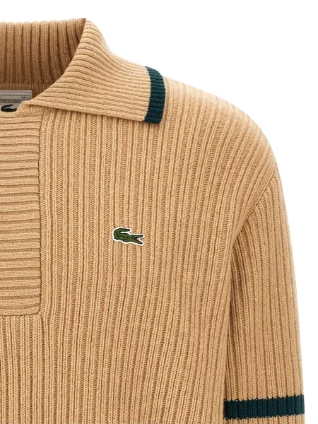 Gulerat tricou polo Lacoste cu dungi