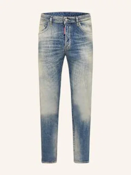 Jeansy Skater Slim Fit blau niebieskie