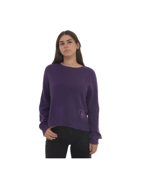 Sweter Liu Jo wełniany fioletowy