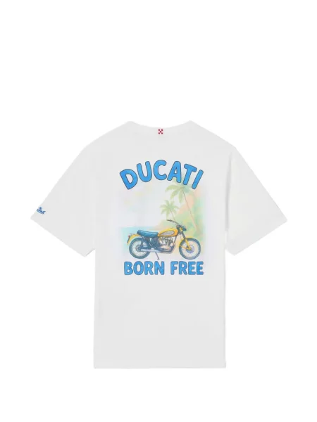 Tricou Mc2 Saint Barth cu imagine alb