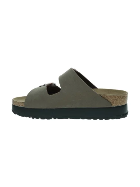 BIRKENSTOCK Šľapky tmavobéžová hnedá