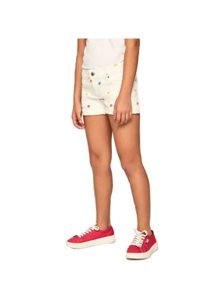 Gyerek denim ruha Pepe Jeans fehér