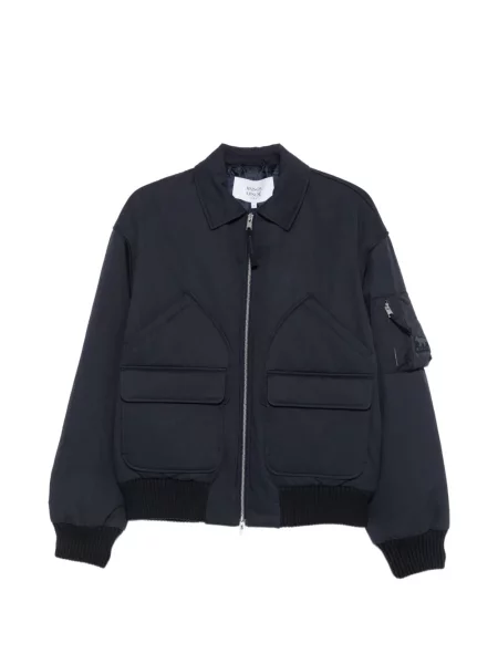Geacă bomber Maison Kitsune cu autograf albastru