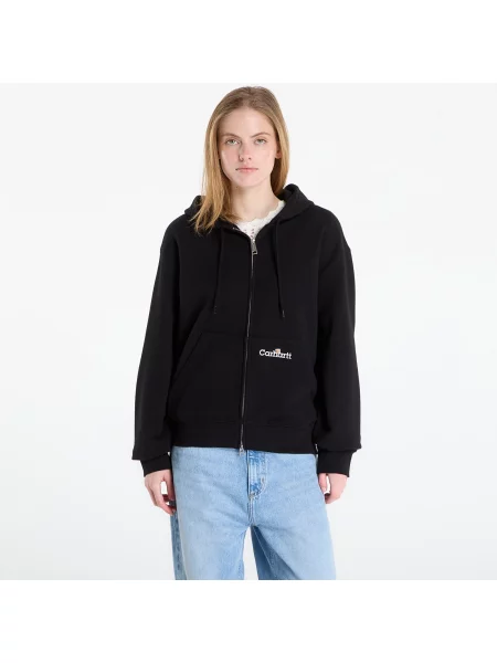 Bunda Carhartt Wip s kapucí černá