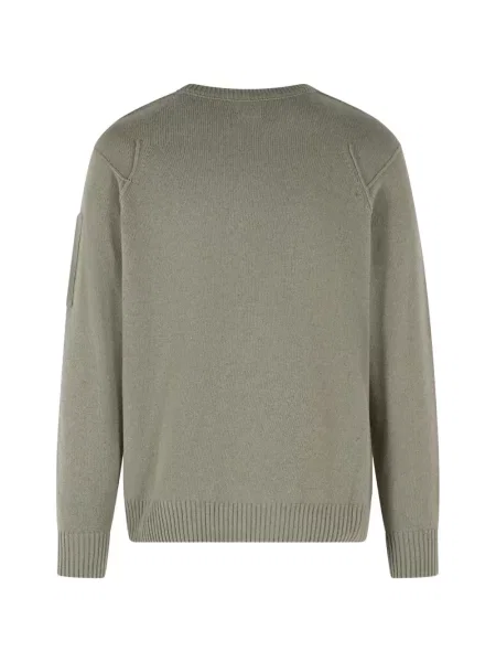 Pulover C.p. Company cu decolteu rotund verde