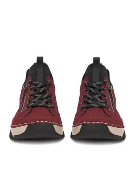 Sneakersy Rieker Bordó