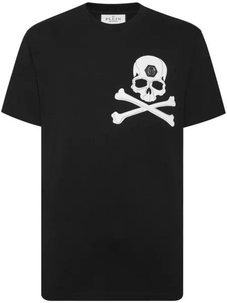 Tricou Philipp Plein cu imagine negru