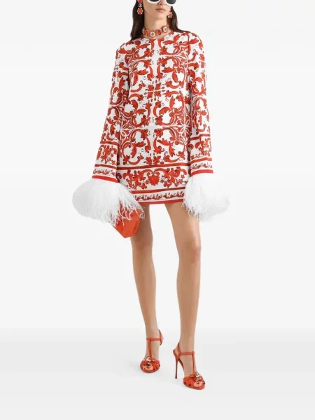 Rochie Dolce & Gabbana cu imagine alb