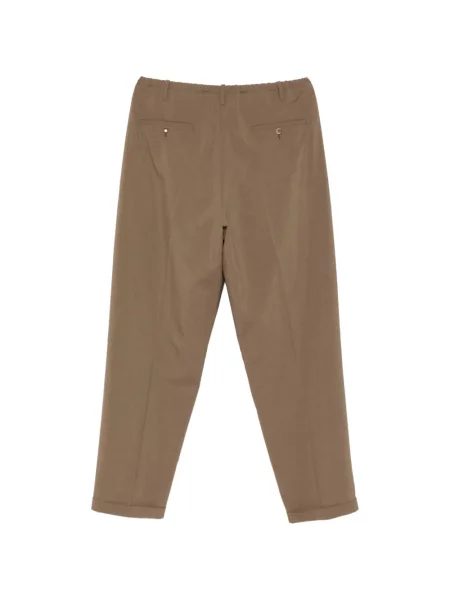 Pantaloni Magliano plisate maro