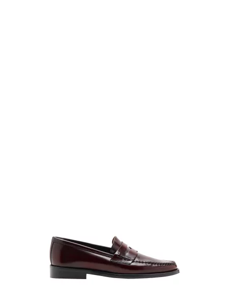 MANGO Mocasini LOUISA burgundy roșu