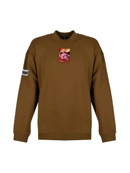 Bluza Diesel z nadrukiem brązowa