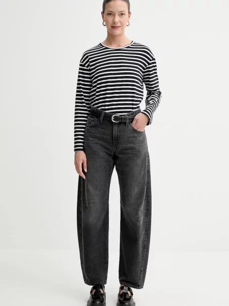 Levi's rifle barrel dámske BAGGY DAD BARREL čierna