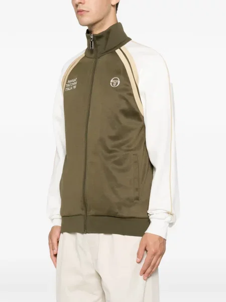 Hanorac Sergio Tacchini cu broderie verde