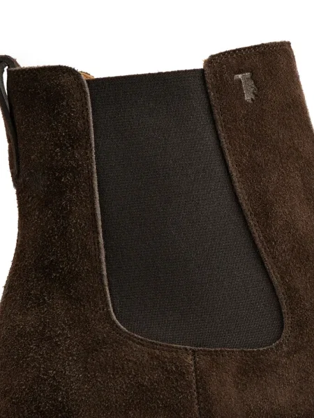Botine chelsea Tod's din piele de căprioară maro