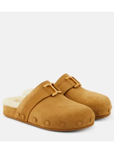Semišové domáce papuče Chloã© hnedá