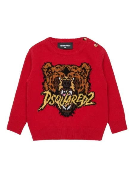Sweter dziecięcy Dsquared2 czerwony