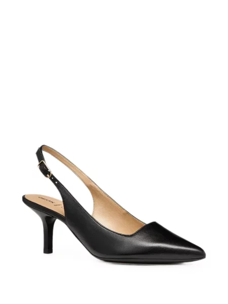 Pantofi cu toc Geox slingback cu bretele negru