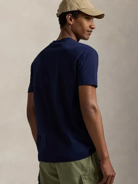 Polo Ralph Lauren tricou din marin cu imprimeu albastru