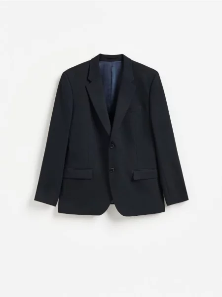 Reserved Sacou slim fit cu adaos de bleumarin