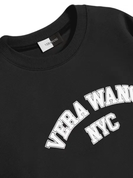 Hanorac crewneck Vera Wang negru