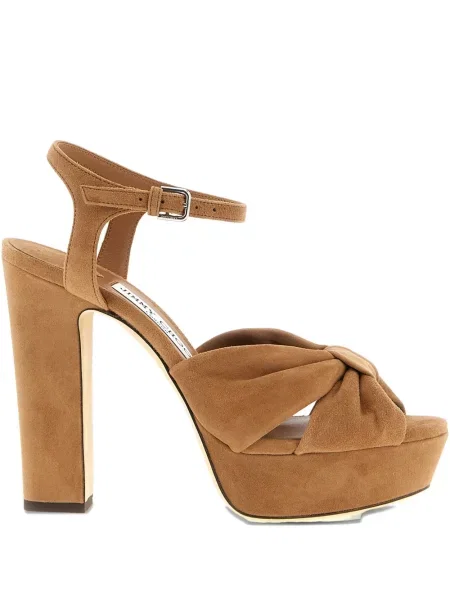 Sandale Jimmy Choo din piele de căprioară maro