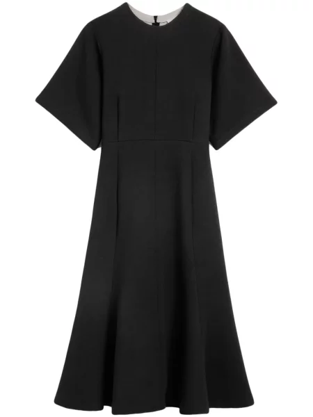 Rochie midi Ami Paris de lână în linie A