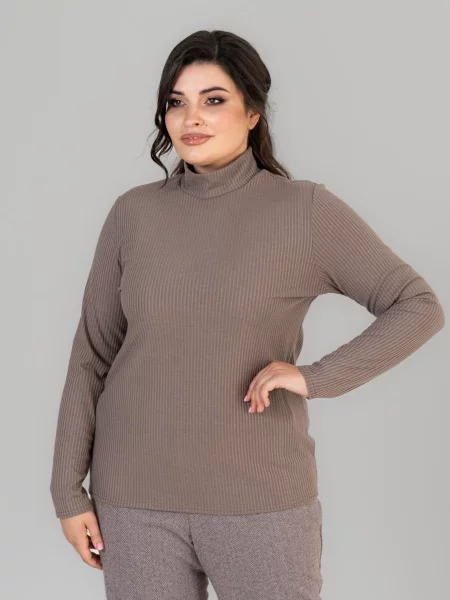 Водолазка All Posa вовна/акрил сірий