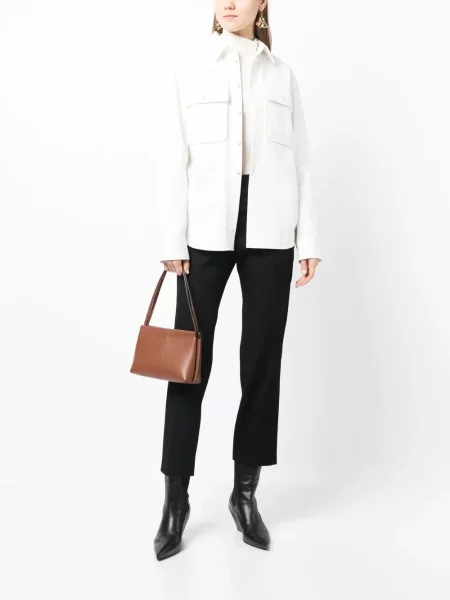 Zkrácené kalhoty Jil Sander černé