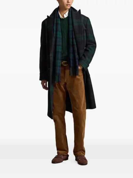 Șosete Polo Ralph Lauren cu model herringbone cu broderie plasă albastru