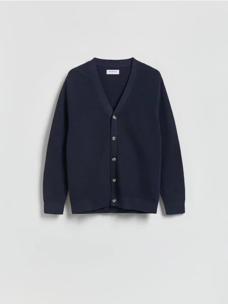 Reserved Rozpinany kardigan granatowy