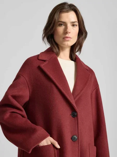 Płaszcz o kroju relaxed fit z Mieszanka wełny Model TAROCCO' Max&co. bordowy