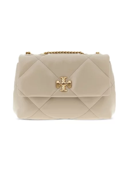 Torebka Tory Burch skórzana szara