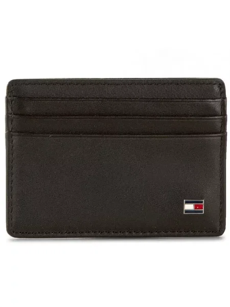 Tommy Hilfiger Portfel skórzany Eton czarny