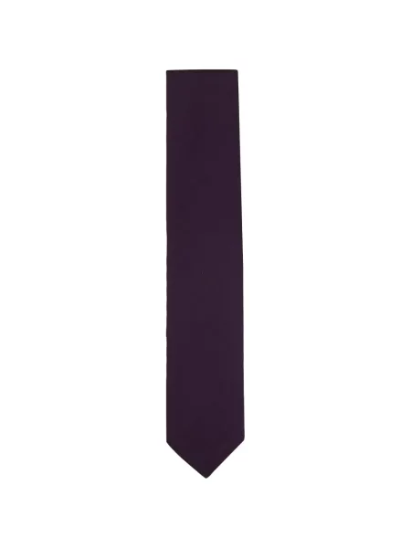Cravată Zegna cu model herringbone violet