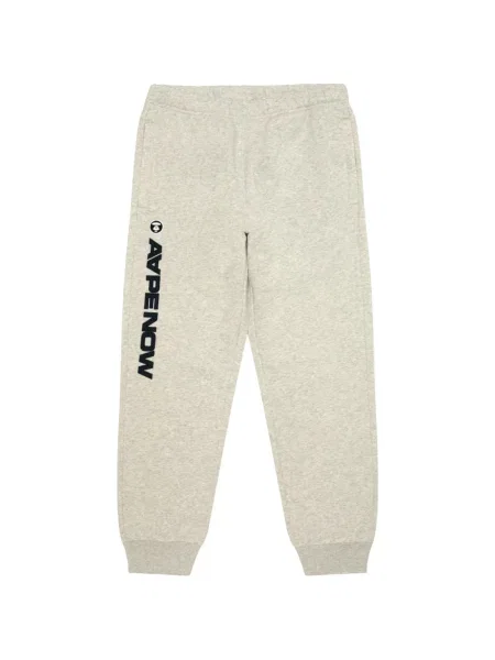 Pantaloni Aape By A Bathing Ape cu aplicații alergare gri