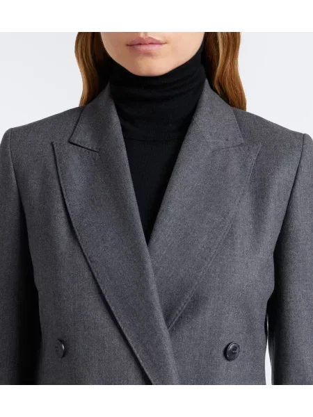 Volneni dvoredni blazer Max Mara siva