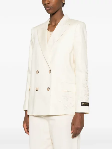 Haftowana dwurzędowa marynarka Ermanno Firenze dwurzędowa