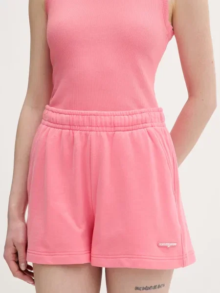 Tommy Jeans szorty dresowe różowe