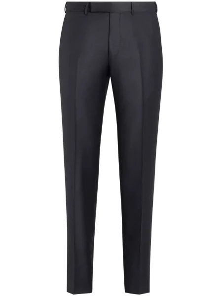 Pantaloni Zegna de lână albastru