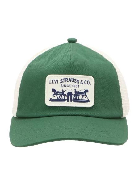 LEVI'S ® Čiapka PRESIDIO TRUCKER EDEN / biela zelená