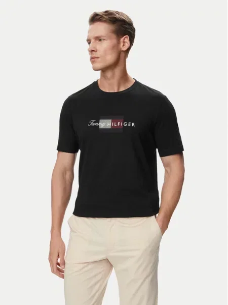 Тениска Tommy Hilfiger черно
